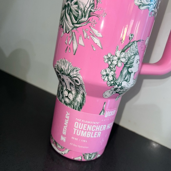 Stanley Floral Pink Tumbler with Handle - Picture 6 of 6